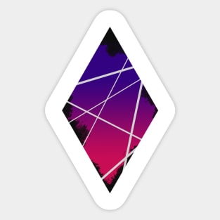 Purple Diamond Sticker